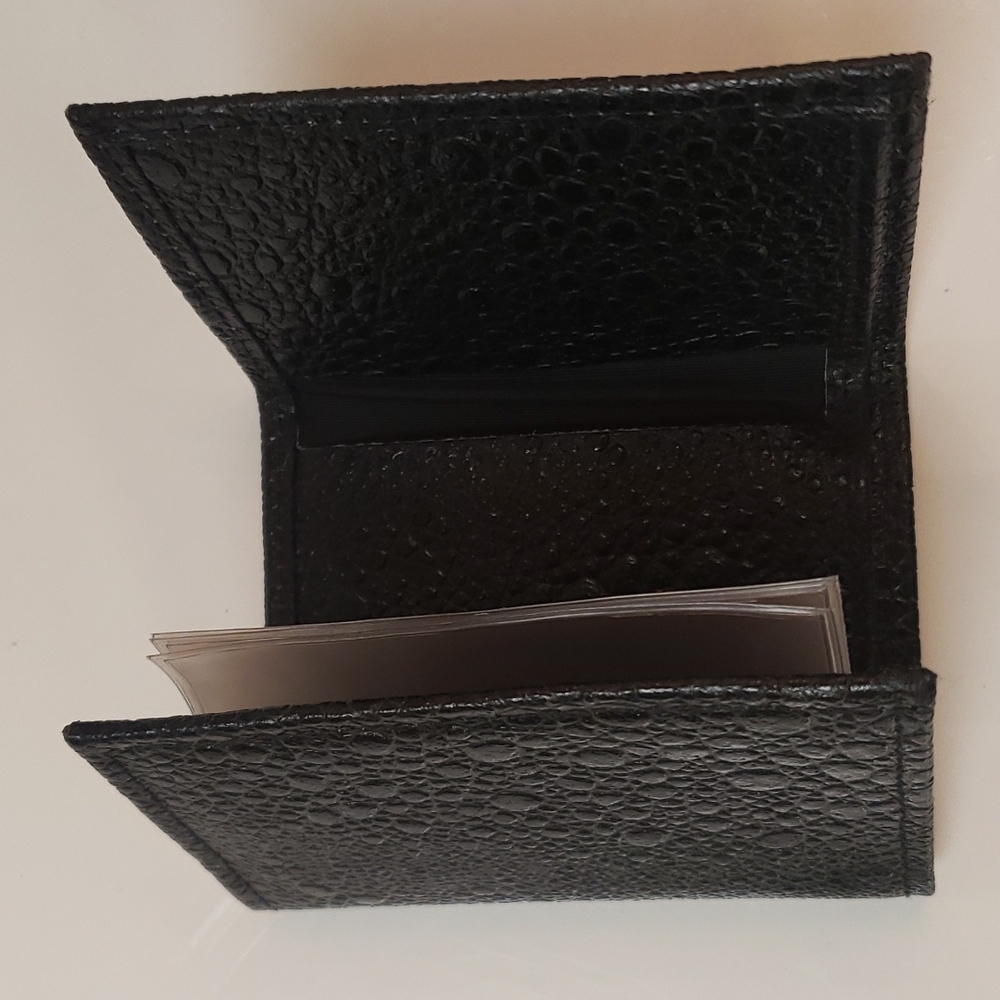 Men's Black Leather Wallet - Picture 2 of 4